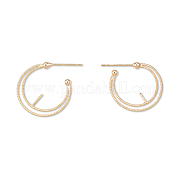Brass Stud Earring Findings KK-N232-480