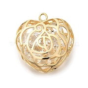 Латунь с подвесками из фианита KK-E792-30G-03