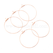 Серьги-кольца из нержавеющей стали 304 с вакуумным покрытием PVD STAS-T031-20-25mm-G-1