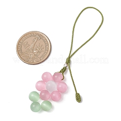 4 шт. подвеска-цветок в виде кошачьего глаза HJEW-TA00418