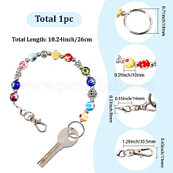 1шт стеклянный брелок&nbsp;HJEW-SC0002-29