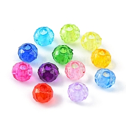 2016шт 12 цвета прозрачные акриловые бусины&nbsp;TACR-YW0001-61