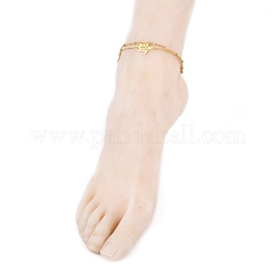 Многорядные браслеты из нержавеющей стали 304 с ионным покрытием (IP) AJEW-AN00332-01