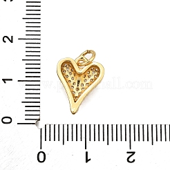 Pendentifs avec zircon cubiques à micro-pavés en laiton&nbsp;KK-K401-08C-G