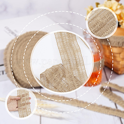 Джутовая лента с кисточками длиной 2 м. OCOR-WH20006-05