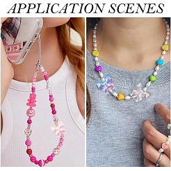 10шт УФ-покрытие Радужные переливающиеся акриловые бусины&nbsp;OACR-YW0003-68