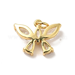 Покрытие стойки латунь микропаве прозрачные подвески из кубического циркония&nbsp;KK-H431-15G