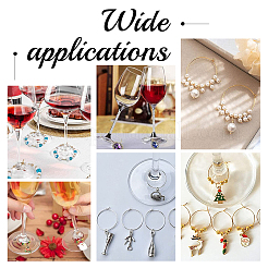 300 шт. 3 стиля фурнитуры для сережек-колец из нержавеющей стали 304 STAS-UN0023-08