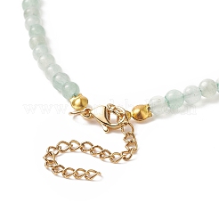 Природный зеленый авантюрин бисером ожерелья&nbsp;NJEW-JN04226-01