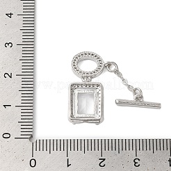 Fermagli a ginocchiera in zircone chiaro micro pavè di ottone&nbsp;KK-N254-87P