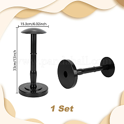 Porte-chapeau en forme de dôme en plastique et alliage&nbsp;AJEW-WH0871-03B