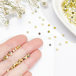 2 нить натурального лимонно-бирюзового (яшмового) цвета бусины G-NB0003-13