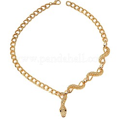 Женские ожерелья из железной цепи с подвеской в виде змеи в стиле панк-альбома&nbsp;FS-WGADCDD-01