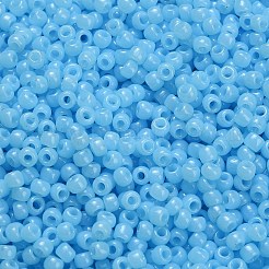 トーホー 6/0ラウンドビーズ  日本製シードビーズ  （半透明のアクアブルー1143)個  4mm  穴：1.5mm  約840個/50g&nbsp;SEED-XTR06-1143