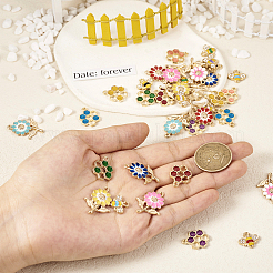 36шт 18 стиля подвески из сплава с эмалью&nbsp;ENAM-TA0001-62