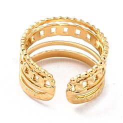 Ионное покрытие (ip) кольца из нержавеющей стали 304 RJEW-L102-03G