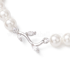 Латунные прозрачные кубические циркониевые браслеты с звеньями&nbsp;BJEW-JB11893