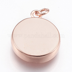 Colgante de latón cabochon ajustes&nbsp;KK-P146-08