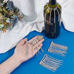 Латунные стеклянные стразы винные бутылки подвески украшение HJEW-OC00172