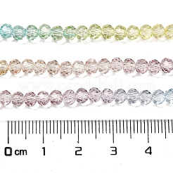 Fili di perline in vetro verniciato trasparente&nbsp;LS-DGLA-A034-T1mm-A15