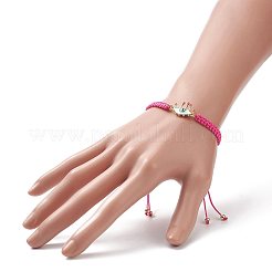 Bracciale a maglie in ottone da donna&nbsp;BJEW-JB09025