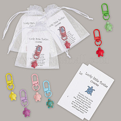 1 коробка подвеска в виде черепахи из смолы&nbsp;HJEW-CP0001-27