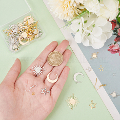 Набор для самостоятельного изготовления сережек в виде солнца&nbsp;DIY-BC0006-51