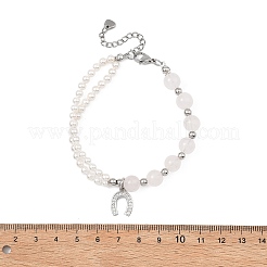 Messing Micro Pave klare Zirkonia Charm Armbänder&nbsp;BJEW-JB13748-02