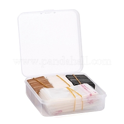 300шт 3 colos ювелирные изделия серьги дисплей крафт-бумага ценники DIY-LS0003-92