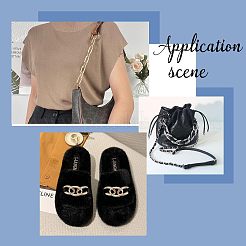 4 стиль цинковый сплав декорированная цепь&nbsp;FIND-CA0003-92