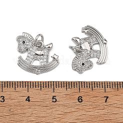 Shegrace Messing-Anhänger mit Mikropavé-Fassung aus klaren Zirkonia&nbsp;XGRQ4S410-747P