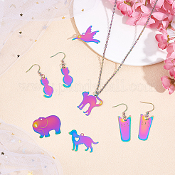 48 шт. 6 стиля вакуумного покрытия PVD 201 подвески из нержавеющей стали&nbsp;STAS-UN0021-70M