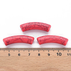 Непрозрачные акриловые бусины с краклеем MACR-S372-002N-005