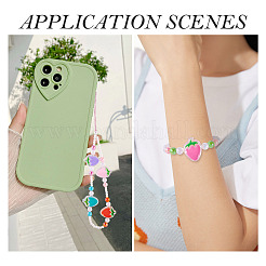 22 шт. 11-х цветные прозрачные эмалевые акриловые бусины TACR-TA0001-59