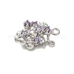 Латунные микро проложить кубического циркония подвески&nbsp;KK-L229-001P-06