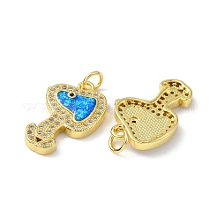 Латунные микро проложить кубического циркония подвески KK-A197-08G