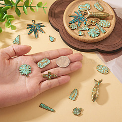 22шт 11 стиля бусины из сплава в тибетском стиле&nbsp;FIND-TA0008-63