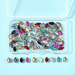 80шт 10 цвета пришить горный хрусталь RGLA-FS0001-18