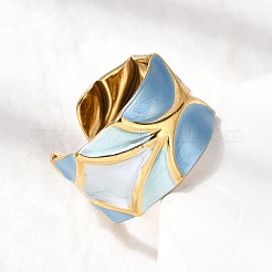 Кольца-манжеты из нержавеющей стали 304 с эмалью&nbsp;RJEW-L335-02D-G