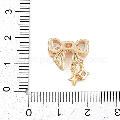 Латунные микро проложить кубического циркония бусы KK-K407-56G