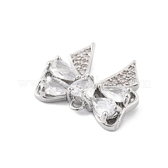 Латунные микропаве прозрачные подвески с фианитом KK-K371-29C-P