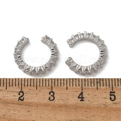 Латунные серьги-манжеты из прозрачного кубического циркония&nbsp;X-EJEW-I249-14P