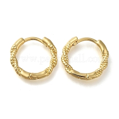 Серьги-кольца из латуни с покрытием стойки EJEW-H143-21G