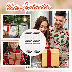 Складные прозрачные пластиковые коробки для хранения подарков CON-WH0106-09B