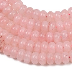 Teñidos naturales blancas abalorios de jade hebras&nbsp;G-G107-A36-01