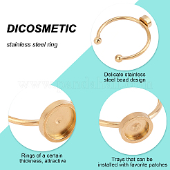 24 шт. 6 стиля 201 нержавеющая сталь манжета кольца настройки STAS-DC0006-63