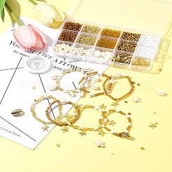 Наборы для изготовления браслетов из стеклянных семян&nbsp;DIY-FS0007-11B