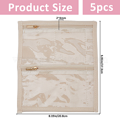 Portale Reise-Schmuckbeutel aus Samt und PVC für Loseblattordner&nbsp;AJEW-WH0673-27B