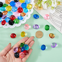 50 Stück Glas-Diamant-Display-Dekorationen&nbsp;AJEW-WH0609-485-1