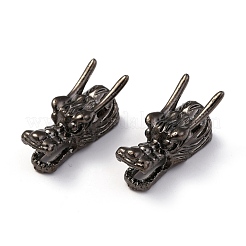 Сплавочные овальные бусины тибетского стиля &nbsp;PALLOY-P001-06M